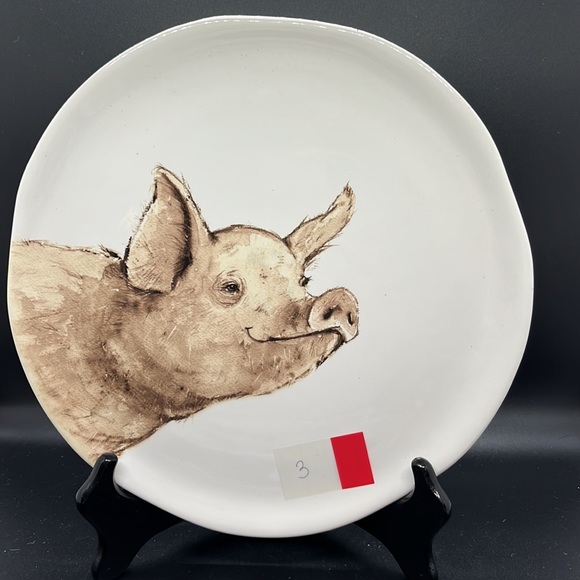 Love Pigs?! Adorable Farm Animal Plates for Decor - Pigs Only - Picture 6 of 7